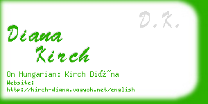 diana kirch business card